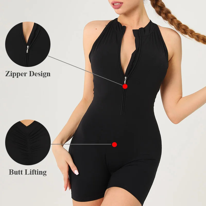 Active-wear Jumpsuit (Zip up)